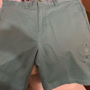 NWT Men’s Size 36 Tommy Hilfiger Aqua Blue Chino Shorts 9in Inseam